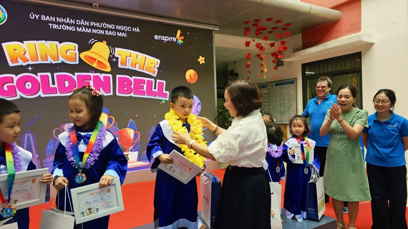 Trường Mầm non Sao Mai: “Ring the Golden Bell 2026” Sân chơi tiếng Anh - Nơi những tài năng nhí tự tin tỏa sáng
